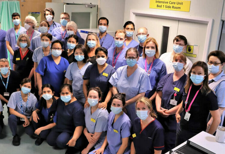 Members of the Royal berkshire Hospital Intensive Care Unit wewre awarded the ICU Trust of the Year award. Picture: Courtesy of Royal Berkshire Hospital