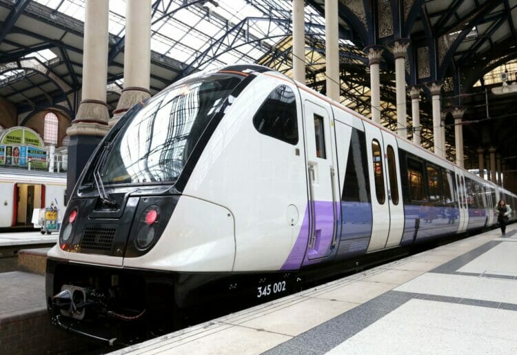 An Elizabeth line train Picture: Transport for London