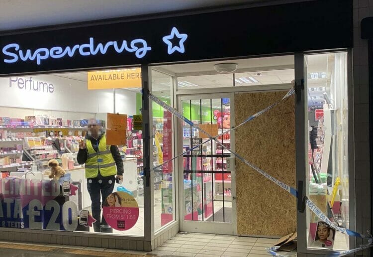The branch of Superdrug in Woodley was targeted by thieves in the early hours of Friday, December 23 Picture: Phil Creighton