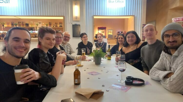 Friends of Iota Events gathered to celebrate the first anniversary at The Biscuit Factory, which organiser Big Jay says was one of the places which gave them the inspiration for the business. Picture: Jake Clothier