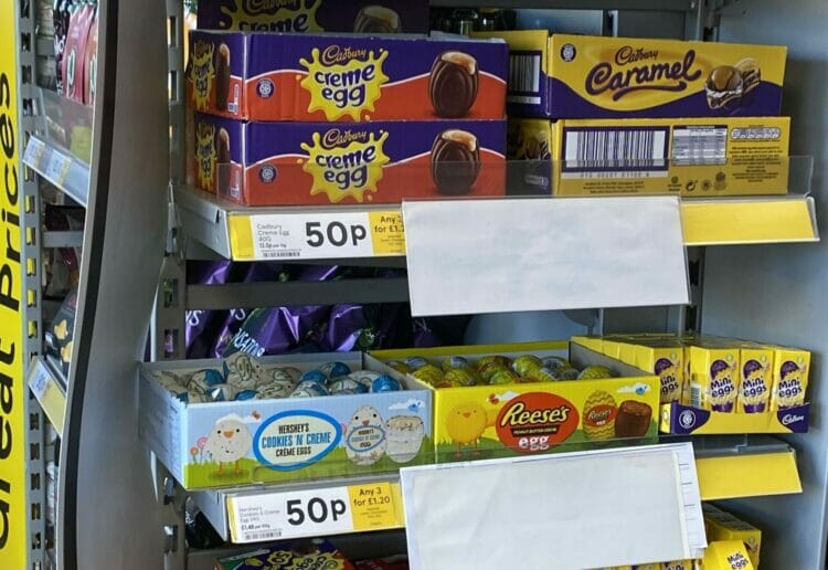 Easter eggs started appearing in shops immediately after Christmas Picture: Phil Creighton