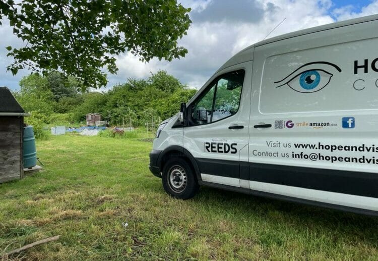 The gift from Arnold Clark vehicle hire company was a 'huge gift'. Picture courtesy of Hope and Vision