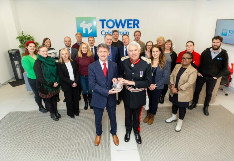 Tower Cold Chain received the Queen's Award at its base in Theale