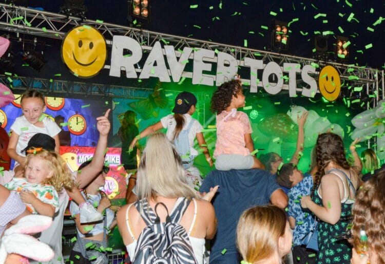 The Raver Tots event at Prospect Park on Sunday.