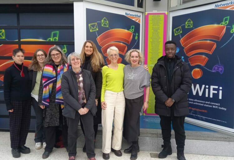 A number of artists contributed to pieces which have now been displayed at Reading station, including Tina Jenkins, Haya Sheffer, and Jenny Fox. Picture: Jake Clothier