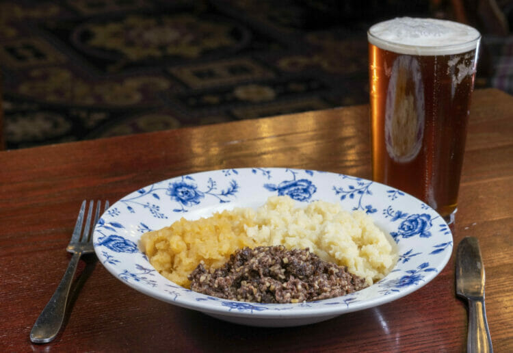 Haggis Neeps and Tatties on sale at The Hope Tap and The Back of Beyond to celebrate Robert Burns