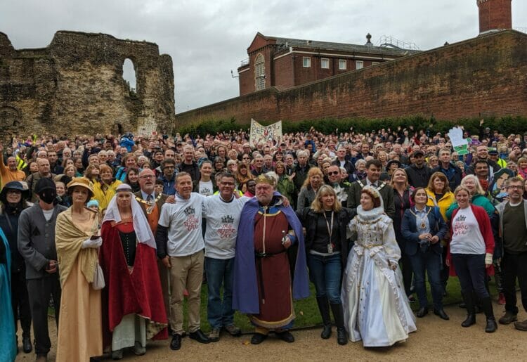The Reading Gaol hug in 2019 Picture: Phil Creighton