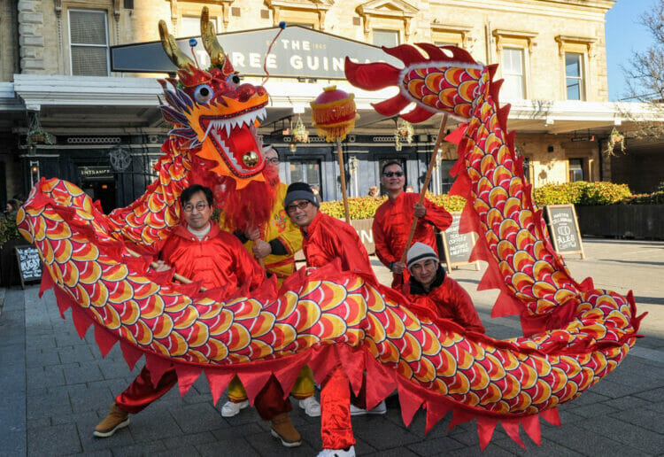 The Chinese New Year Performance at Reading Station on Saturday.