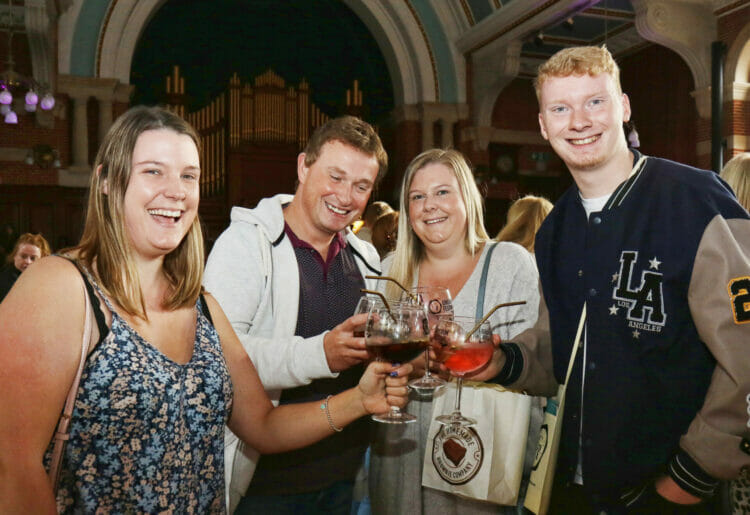 Bottoms up: the festival provided a guide to gins and rums around the world to help attendees. Picture: Dijana Capan