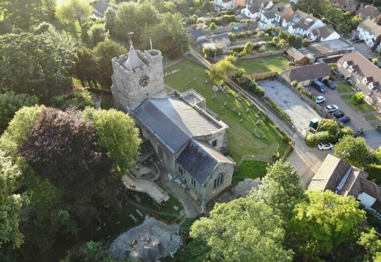 A team of archaeologists, led by Dr Gabor Thomas of the UoR, conducted an examination of Lyminge, in Kent, and found it to have been occupied for longer than expected. Picture: Courtesy of the University of Reading