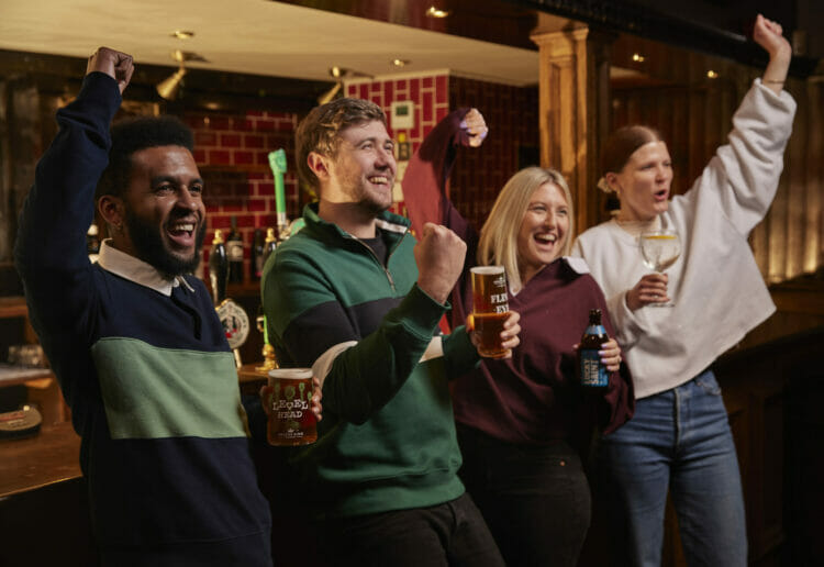 Greene King pubs in Woodley, Charvil, Reading, and Crowthorne are showing SixNations games