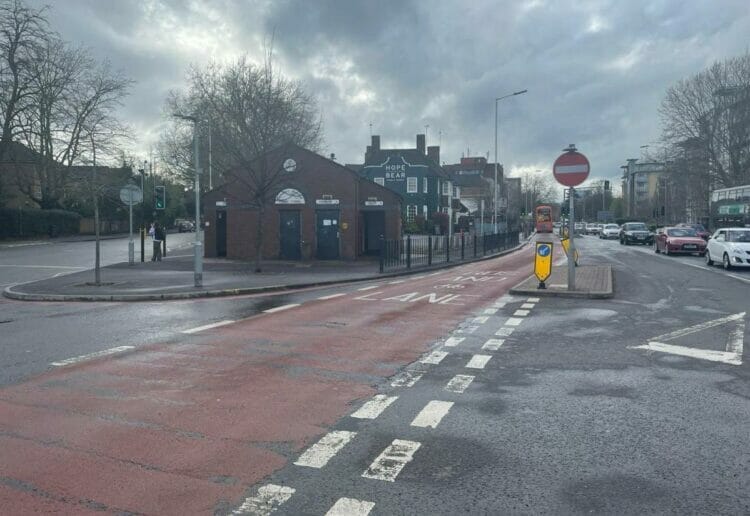 The bus lane in Kings Road, Reading. Picture: Local Democracy Reporting Service