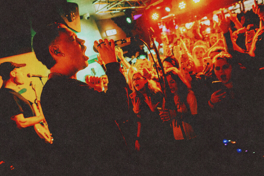 Scores of fans had even flown to the gig at the Purple Turtle from abroad. Picture: Jordan Daniel Logan, by courtesy of Chuff Media