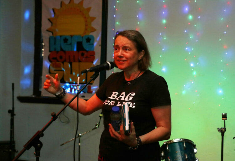 Slam (poetry) dunk: a member of the Dreading Slam Collective waxes lyrical. Picture: Dijana Capan/DVision Images.
