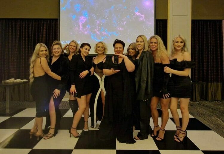 Team members at the Woodley branch of Marc Antoni, led by Charlotte Gardener. Picture: Courtesy of the Marc Antoni Awards
