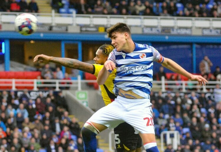 Chelsea loanee Cesare Casadei made his Reading debut in Saturday's 2-2 draw against Watford. Picture: Luke Adams