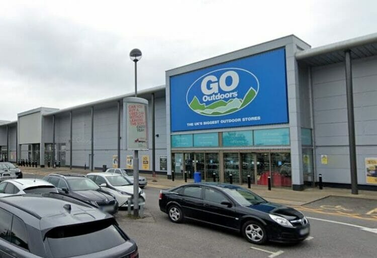 The Go Outdoors in Reading in Unit 4 of Brunel Retail Park. It will close in February. Unit 5 is next door to the left. Credit: Google Maps