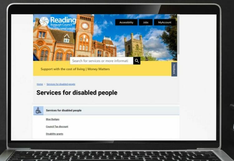 After taking feedback from residents, the council has added a dedicated page to its website dedicated to providing information about services for disabled people. Picture: Reading Borough Council