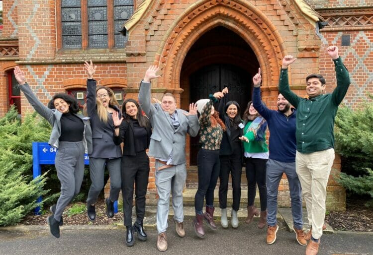 YES award winners celebrate their achievements. Picture: University of Reading
