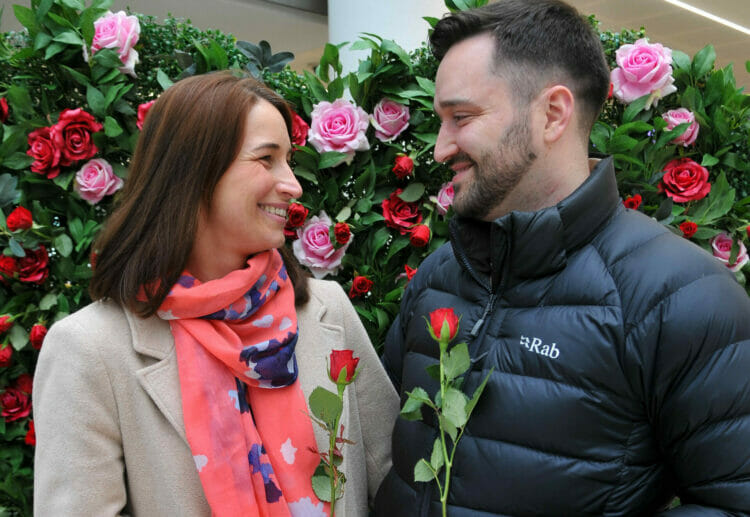 The Valentine Event in the Broad St. Mall on Saturday.

Letiitia & Joshua Bolton.