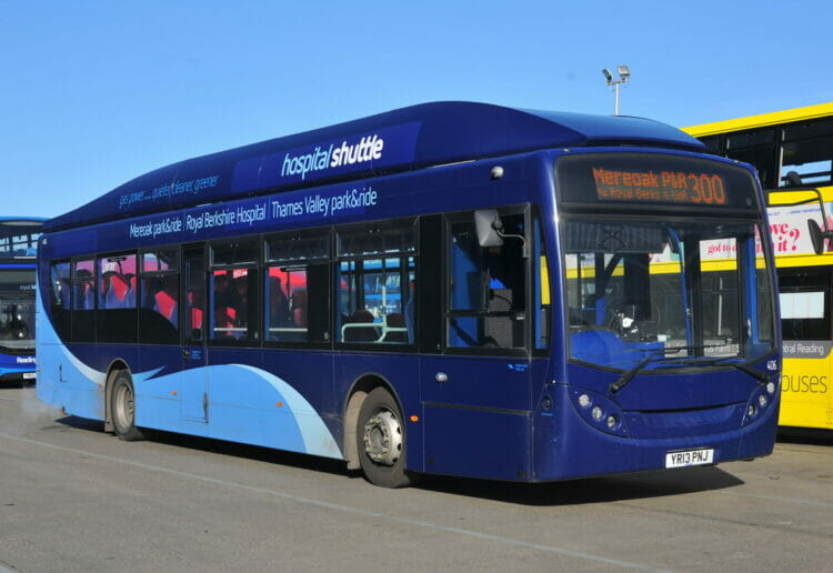 The new park and Ride 300 service replaces the old H3 service and is open for visitors, staff, students, and members of the public. Picture: Courtesy of Reading Buses/Gellico