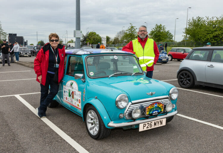 Organisers OF Mile of Minis Giulia and Freddie St George at Oxford MNI PLant. Picture: Buttle UK