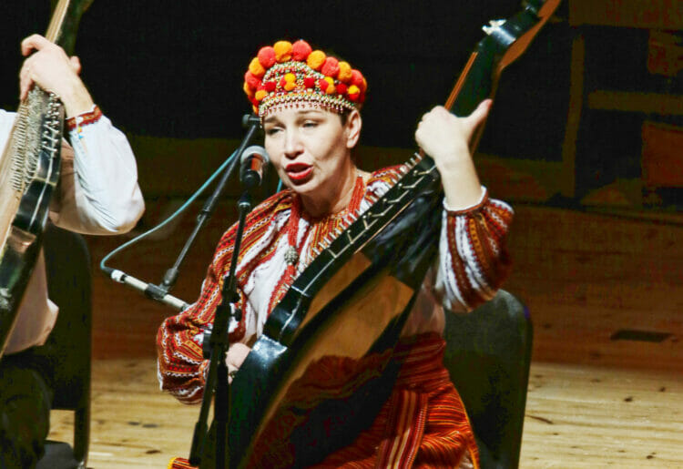 Ukraine Benefit Concert at the Town Hall Reading 17th February 2023; Zhayvir Bandura Trio