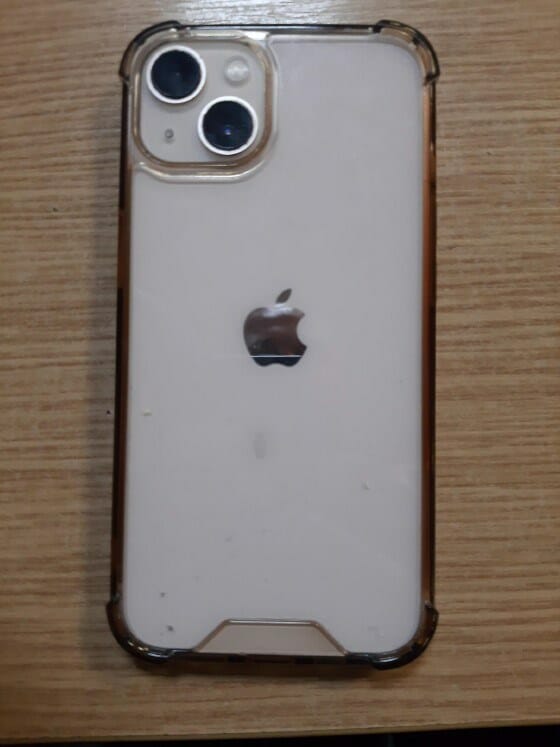 ( A White iPhone with a silver Apple logo, in a clear case with metalic trim)TVP is seeking to reunite the devices with their original owners.