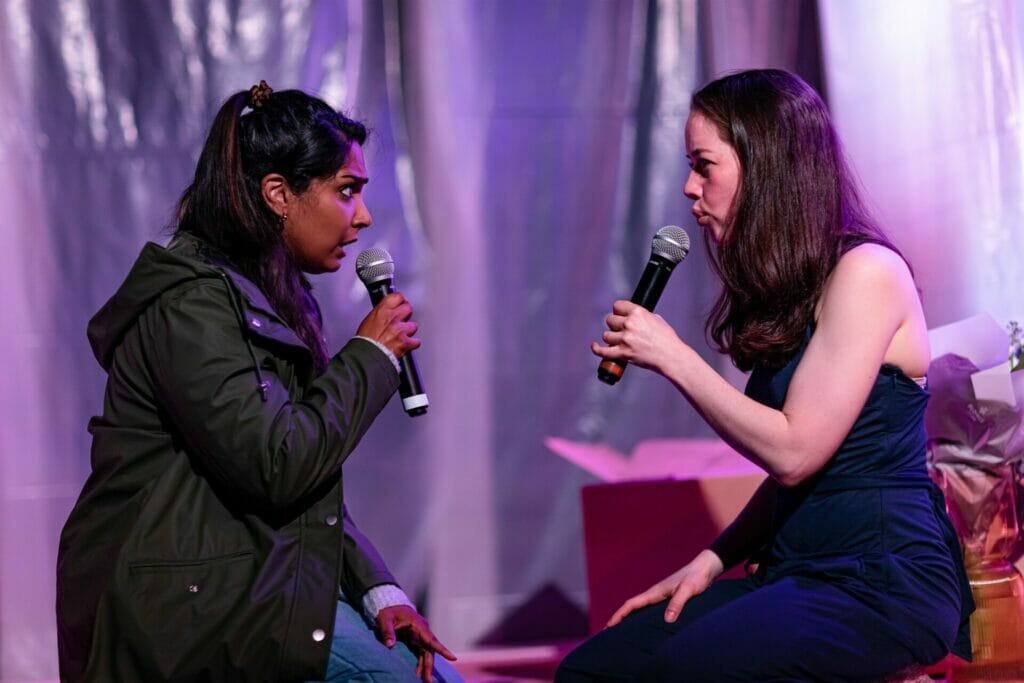 Thea and Hedda. Picture: Harry Elletson, courtesy of Reading Repertory Theatre
