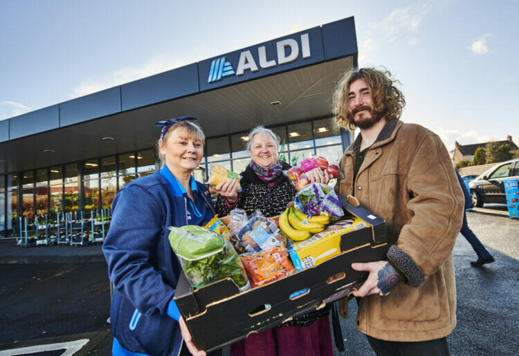 Aldi has teamed up with Neighbourly to share surplus food with community groups and food banks. Picture: Daniel Graves Photography