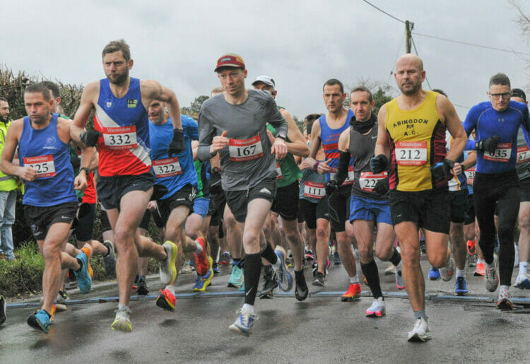 The Woodcote 10k (the 40th running of the race).

The Start.