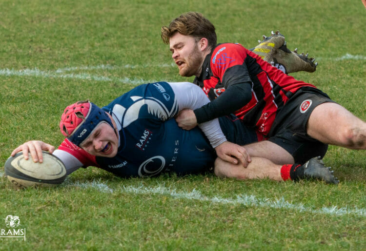 Max Hayman's second try put Rams in front at Birmingham Moseley