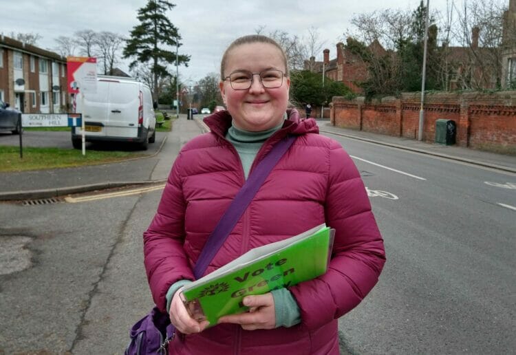 Redlands Green Party candidate Kate Nikulina