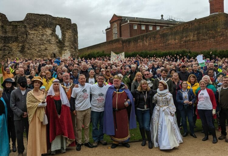 The Reading Gaol hug in 2019 Picture: Phil Creighton