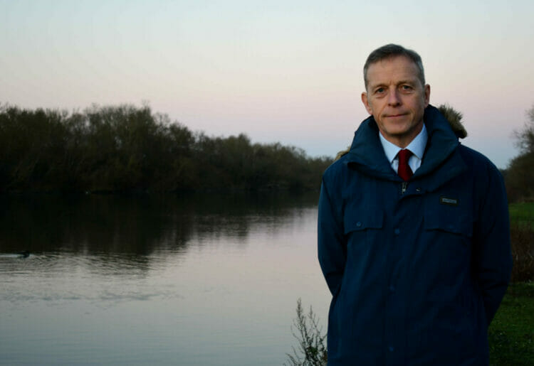 Reading East MP Matt Rodda by the River Thames Picture: Matt Rodda's office