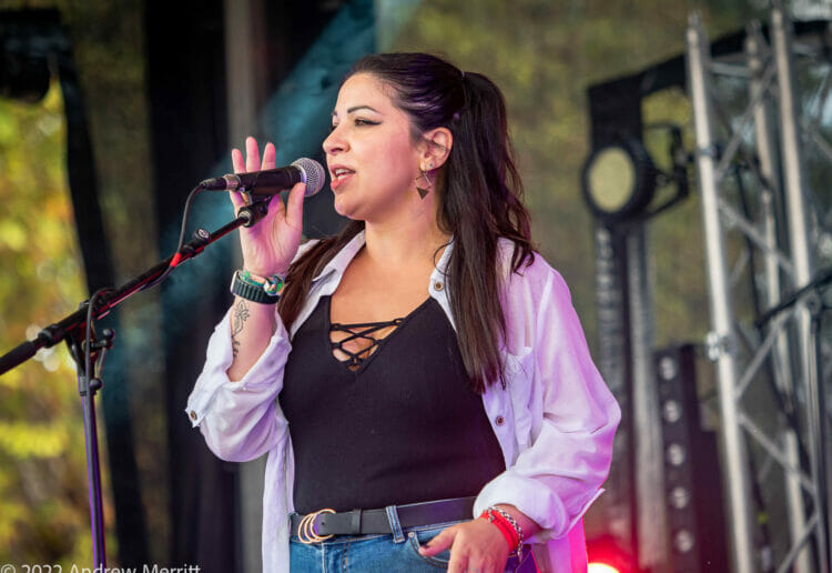 Selina from Selina and the Howlin' Dogs performing at Wokingham Festival Picture: Andrew Merritt