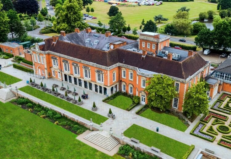 Aerial view of the centre. Picture courtesy of South Hill Park Arts Centre.