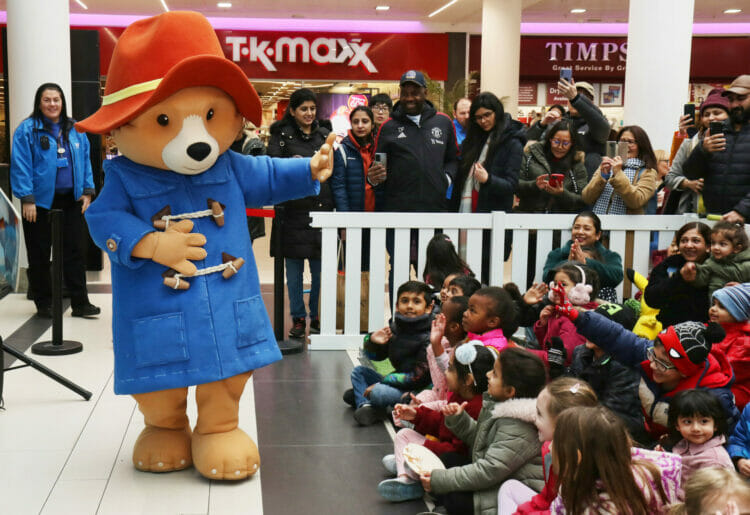 Reading Today; 4th March 2023; Paddington Bear at Broad Street Mall; Picture: Dijana Capan/ DVision Images