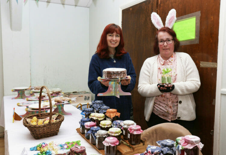 Reading Today 9th April 2022; Grange United Reformed Church Easter Fair; Maddie Harrington and Ann Wells