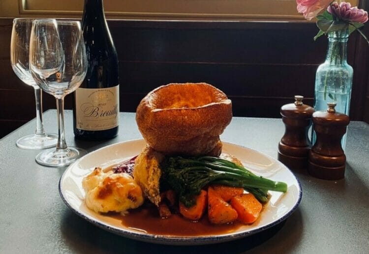 The Lord Raglan's Sunday roast features a towering Yorkshire pudding  Picture: Claire Worsfold