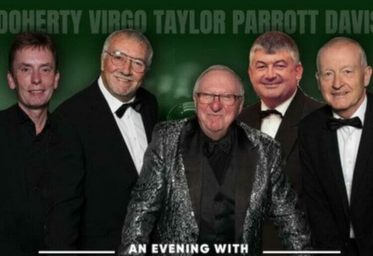 Ken Doherty, John Virgo, Dennis Taylor, John Parrott and Steve Davis are returning to The Hexagon for an evening of snooker