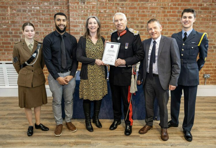 Representatives from The Mustard Tree Foundation (Reading)with the Lord Lieutenant, Mr James Puxley at a reception at South Hill Park, Bracknell Picture: Stewart Turkington / www.stphotos.co.uk