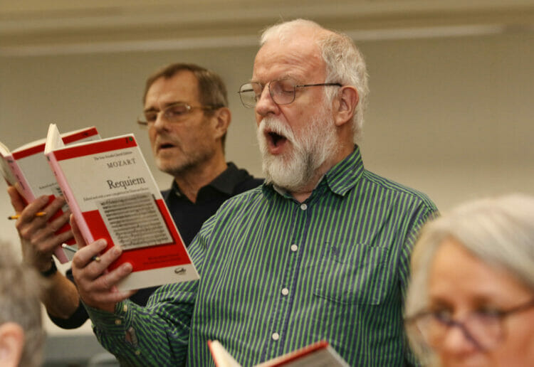 Parenthesis choir rehearsal ahead of their 50th anniversary concert Picture: Dijana Capan/DVision Images