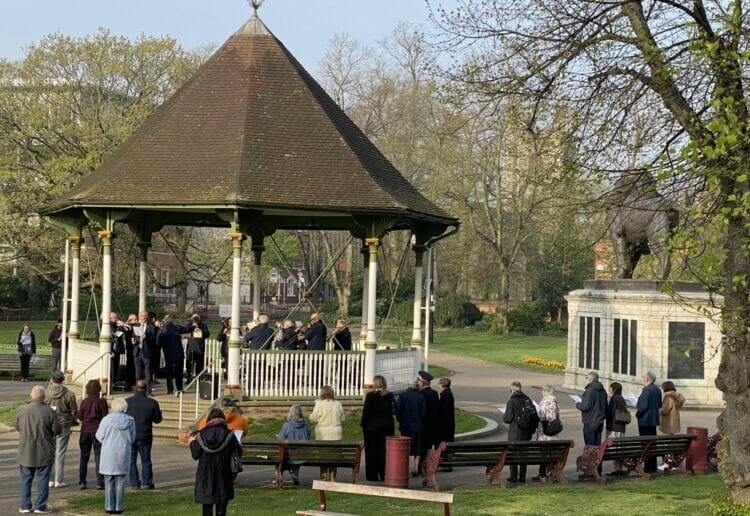The Churches Together service at Forbury Gardens to celebrate Easter Picture: Phil Creighton
