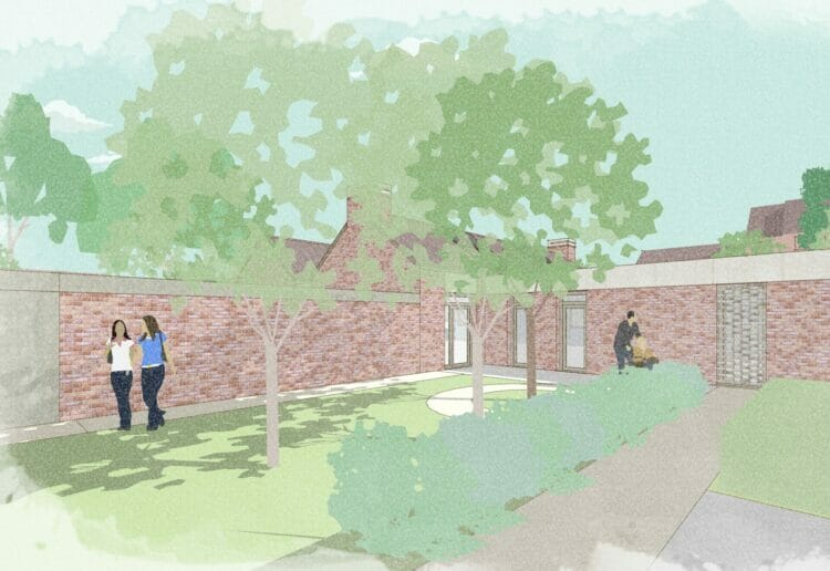 An artist's impression of how the site on Amethyst Lane will look. Picture: Reading Borough Council
