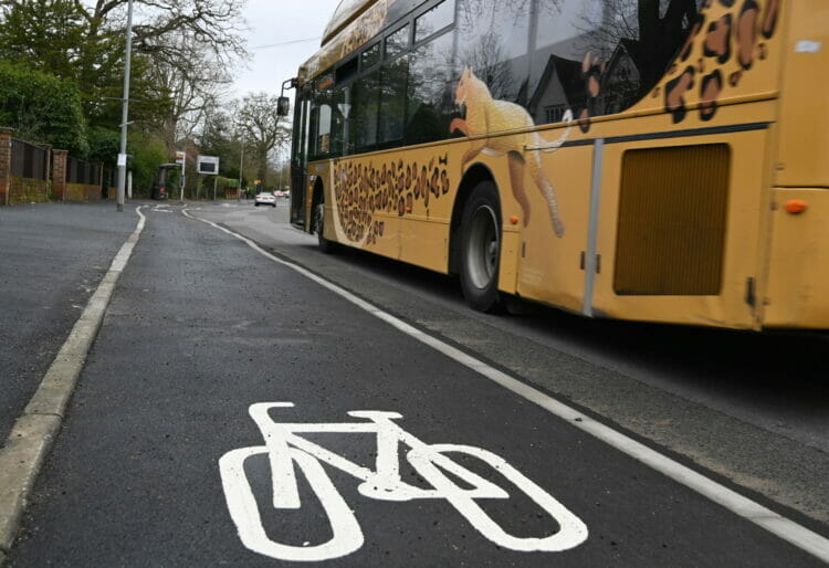 The first round of improvements to Shinfield Road are almost finished as the council continues works to improve pedestrian and cycling conditions. Picture: Reading Borough Council
