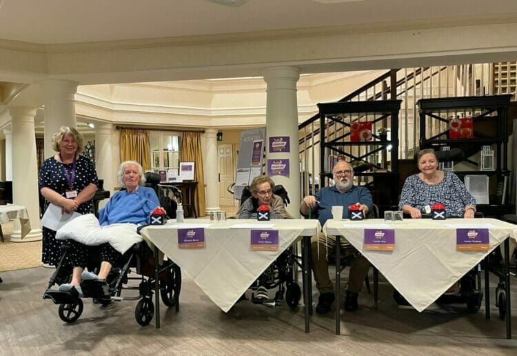 Margaret, Nancy, Lawrie and Janice take part in the Signature Challenge contest