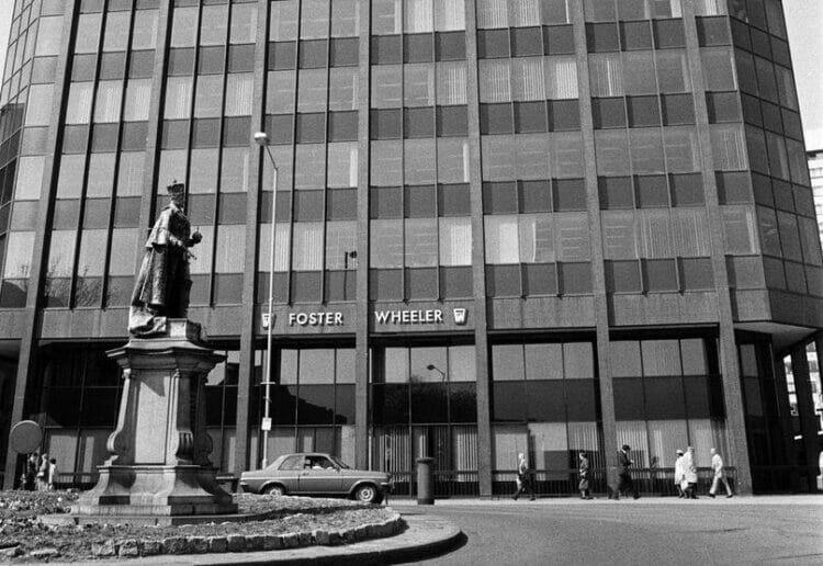 Foster Wheelers building as it was in the 1980s Picture: Whatsonreading.com