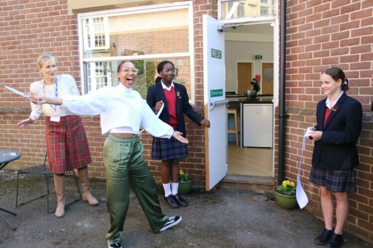 Afiya Titus attended the school to unveil the new facilities and lead pupils in a culinary masterclass. Pictures: Courtesy of Queen Anne's School, Caversham