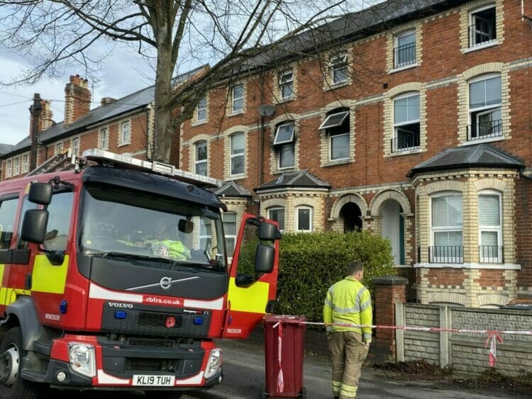 Emergency services were called to reports of a blaze in Erleigh Road just after 1.30am on Wednesday, Apil 5, following which a woman has died of injuries sustained in the incident. Picture: Phil Creighton